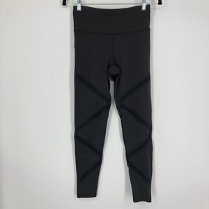 MONO B Black Mesh Zigzag Legging‎